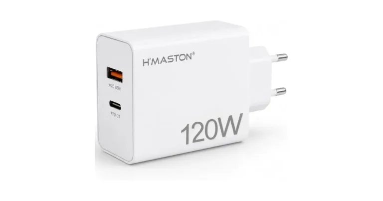 Carregador Turbo H’MASTON 120W 1 CARREGADOR TURBO H’MASTON 120W