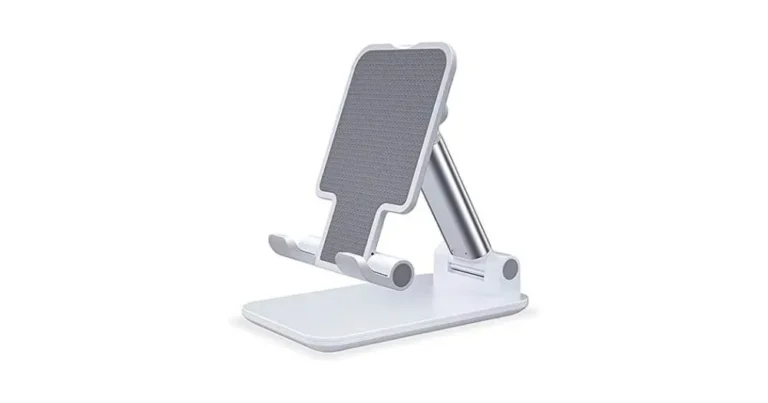 suporte para celular de mesa articulado branco